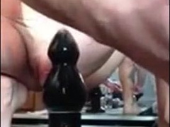 Twink double bang ass streching