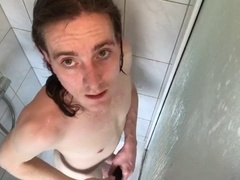 Anal dildo, shower dildo fuck, dildo