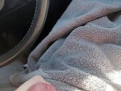 Lots of Cum in the car