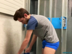 Caught jerking off in the locker room