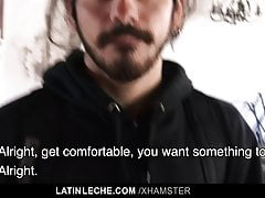 LatinLeche - Cute Latino Hipster Gets A Sticky Cum Facial