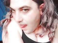 +18 TEEN WHITE TWINK CROSSDRESSERKITTY YOUTUBER ALONE AT HOME MAKING HOT PERFORMANCE FOR NEIGHBORS WHO WATCHING THROUGH WINDOW