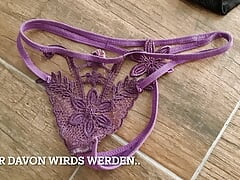 Stranger Thong out of the forest covered in 20+ Loads