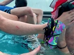 Teens enjoying themselves with handjobs