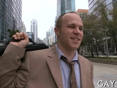 This dude can't resist getting his throat stuffed with a giant dong