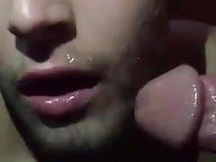 2 cocks 1 slut and lot of cum on his face