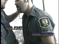 Cock sucking gay cop licking ass and gets his tight bung hole plowed