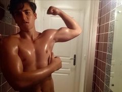 Young Bodybuilder Teases