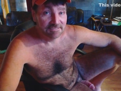 Redneck shoves dildo in virgin hole