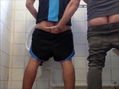 DADDY BEAR FUCKS FAT AMATEUR IN A PUBLIC BATHROOM