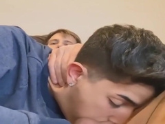 Handsome Twink Deepthroats Bf Cock