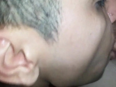 Twink smokes and sucks big cock - amateur emo blowjob video 3