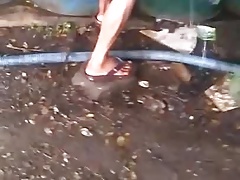 Banho de cuia dos asiaticos