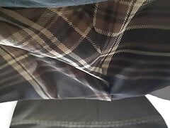 Lifting my plaid skirt