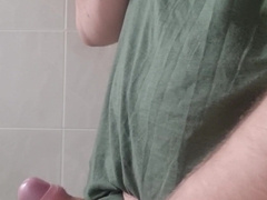 Alpha Military wank off while smoking