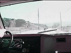 Randy gay stud sucks his partner's dick in the car then go