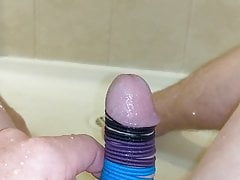 Pissing rainbow bands