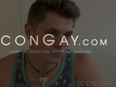 Stepdad Hans Berlin devours the tight hole of hot twink Troy Accola