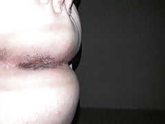 My ass and pink dildo