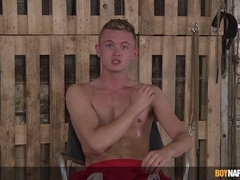 Submissive twink Oliver Wesley receives merciless punishment from dominant sir Sebastian Kane