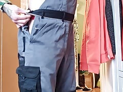 take off work trousers