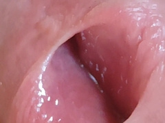 Dilated veins and moist crevasse, the stud wrings the gland.