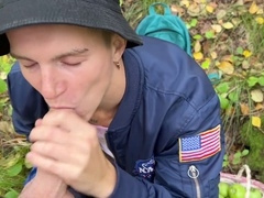 Минет, real public sex, outside