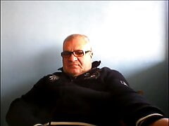 grandpa stroke on webcam