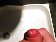 Wanking in shower