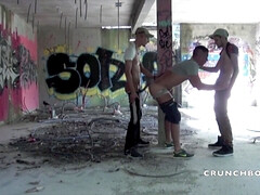 Fucked by 2 bad boys in exhib cruising place