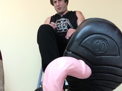 Stroking two my Pornography, Step-Stepson? i'll Give U a Shoe COCK BALL TORTURE