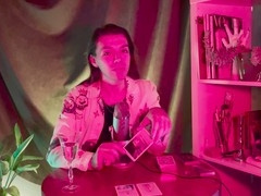 Gay divination with cards and a handjob