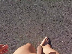 naked walk though tennis courts