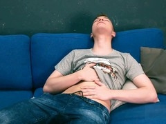 Slim blonde Ethan o explores anal pleasure