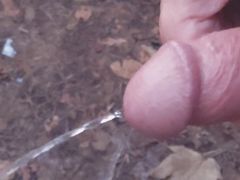 Public Cruising, Pissing, Walking with Cock Out in Woods - Rockard Daddy