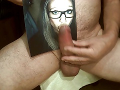 Tribute for BlondeWhore - all my cum on face and mouth