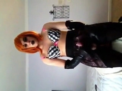 Sissy crossdresser nutting for you