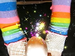 FEMBOY OUCHEE STROKING DILDO WITH HIS FEET