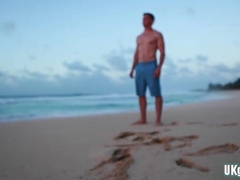 Watch this hot babe with a sexy ass take a cumshot after a wild rimjob