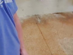 Jacking in restroom