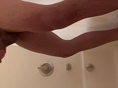 Big black cock shower fun