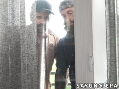 Markus Kage and Teddy Torres horned up while watching their stepson