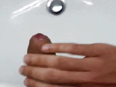 Young Chub Cums in Sink