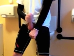 post-cycle jerk off at work