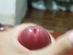 Cumshot while masturbating