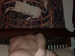 20 yr senior Jesse Gold puts a fuck stick in his fur covered bootie