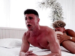 Elija is going deep in the big booty male slut Victor