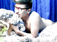 Delicious wool hairs from my cock with cum part 2