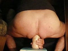 Filling my hungry arse with a big dildo