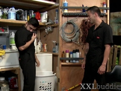 Gay guy sucking big dick